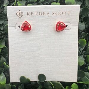 Kendra Scott Enamel Arden Studs Red Illusion